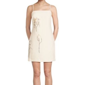 THEORY- Floral Squareneck Mini Dress